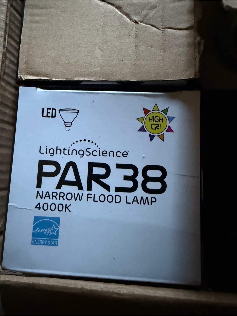 Lighting Science PAR38 4000K Narrow Flood Lamp - White